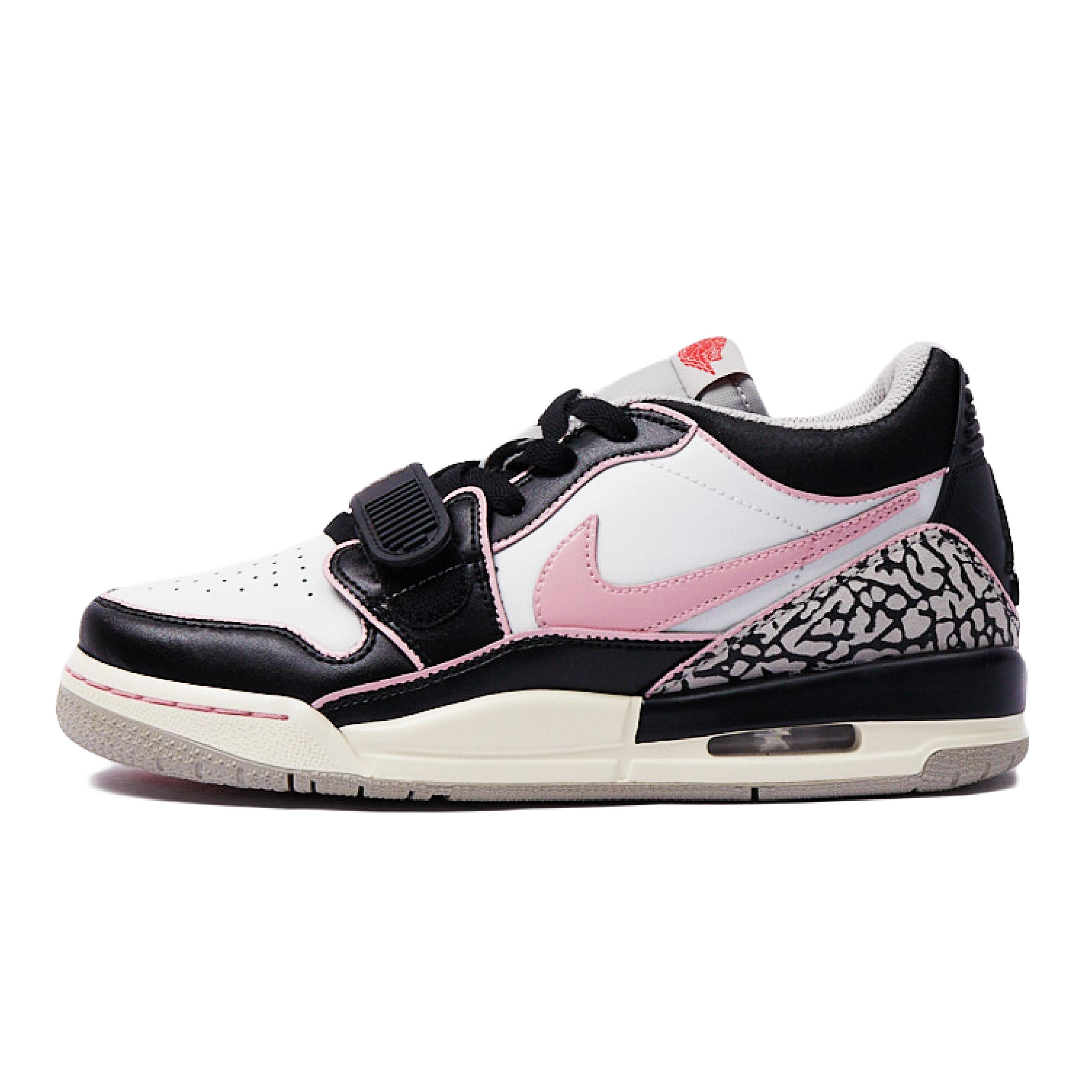 

Jordan Legacy 312 Cushioning Waterproof Low top Vintage Basketball Shoes Women s Black White Pink CD9054-101(Team15-) 36