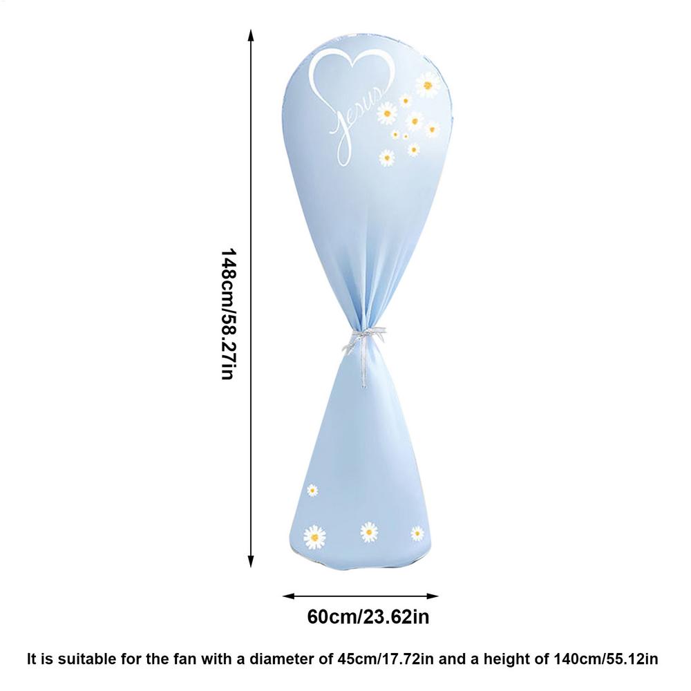 Pedestal Fan Storage Cover Dustproof Electric Fan Sleeve Protective Cover Indoor Outdoor Fans Protection Case