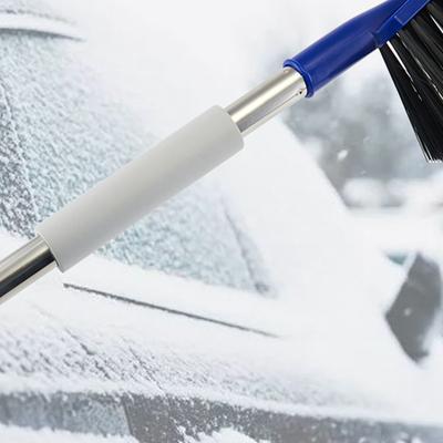 2-in-1 Sneeuwborstel Multifunctioneel Lichtgewicht Hoekijskrabber met Ergonomische Greep voor Voertuig