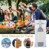 1 Set Wine Bottle Protector Impact-resistant Inflatable Wine Bottle Protective Bag with Pump for Travel