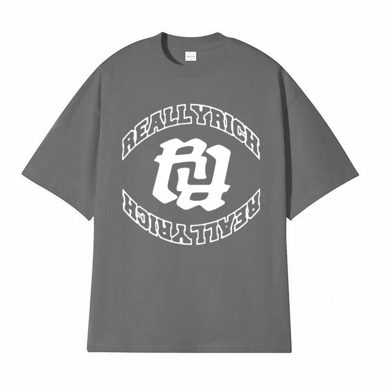 Rapper RR KanKan Really Rich Graphics T Shirt Mens Clothing Harajuku Hip Hop Tshirts Unisex 100 Cotton Oversized Tshirt Tops