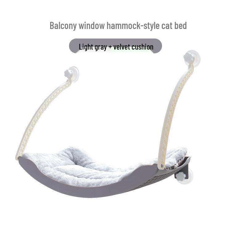 Winter Sunbathing Cat Hammock: Hanging Bed with Suction Cups for Balcony Window