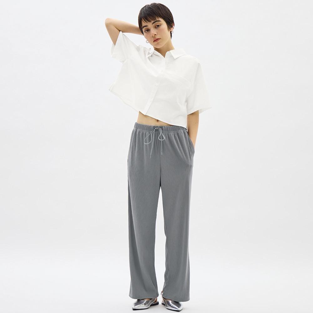 

Брюки в рубчик GU by Uniqlo B+EC, короткая длина