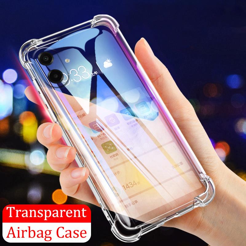 For Samsung Galaxy A07 / A07S / A08 / A18 Case Air Protection Silicone Clear Transparent Shockproof Housing
