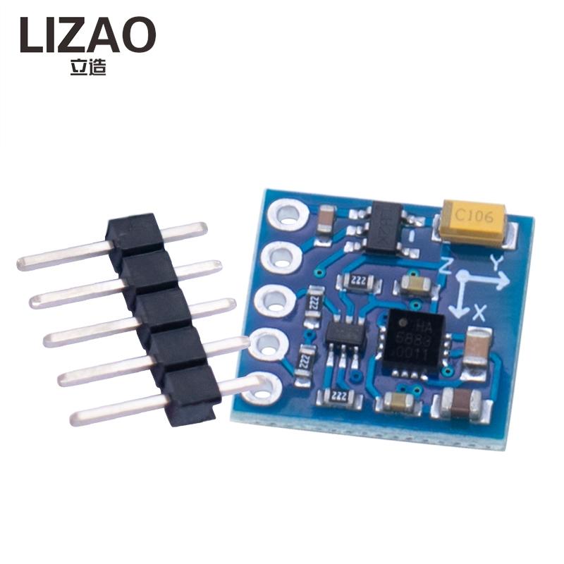 LIZAO GY-171 HMC1881L 1-Axis Compass Magnetometer Sensor Module 1V-1V IIC Board for Arduino Smart Robot and Navigation DIY