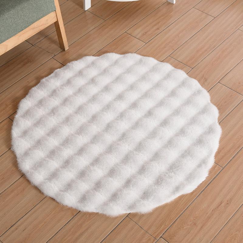 Super Soft Plush Round Rug Mat Fluffy Carpets for Living Room Home Decor Bedroom Kid Room Decoration Rug