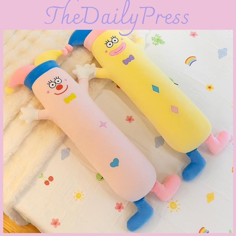 Clown Cartoon Cute Long Plush Toy Pillow Children Toy For Gifts Birthday