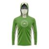 Mens UPF 50 Long Sleeve Fishing Shirt With Hood Face Cover Quick-Dry Breathable Bamboo Fiber Sun Protection Top Outdoor