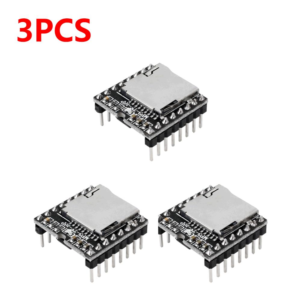 1-10PCS Dfplayer TF Card U Disk Mini MP3 DF Player Audio Voice Module IO/Serial Port/AD MP3-TF-16P For Arduino
