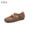 TATA Mary Jane Shoes Women Flat Ballet Shoes Ladies' Single Shoes