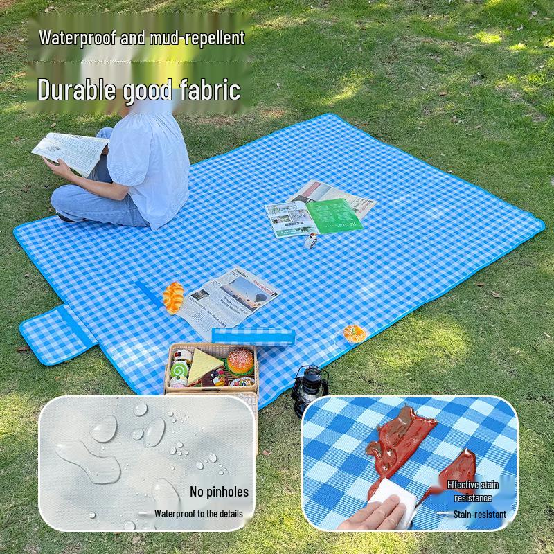 Portable Waterproof Picnic and Camping Mat - Moisture-Proof, Foldable, and Thickened for Outdoor Use