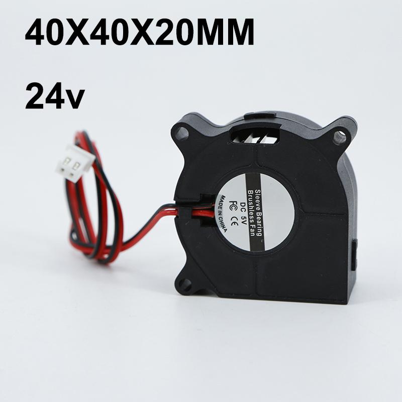 4020 2Pin 4cm DC 24v 40mm 20mm Blower Turbo Cooling Fan Brushless for 3D Printer Cooler 40X40X20MM