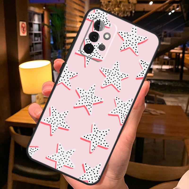preppy stars lightning pink Case For Samsung Galaxy A52 A12 A22 A32 A42 A51 A71 A13 A23 A33 A53 A14 A54 A34 Phone Cover
