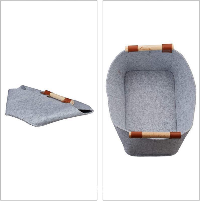 Contemporary Felt Wood Storage Bag Large Capacity Firewood Carriers Essential for Warm Fireplaces and Outdoor Activities