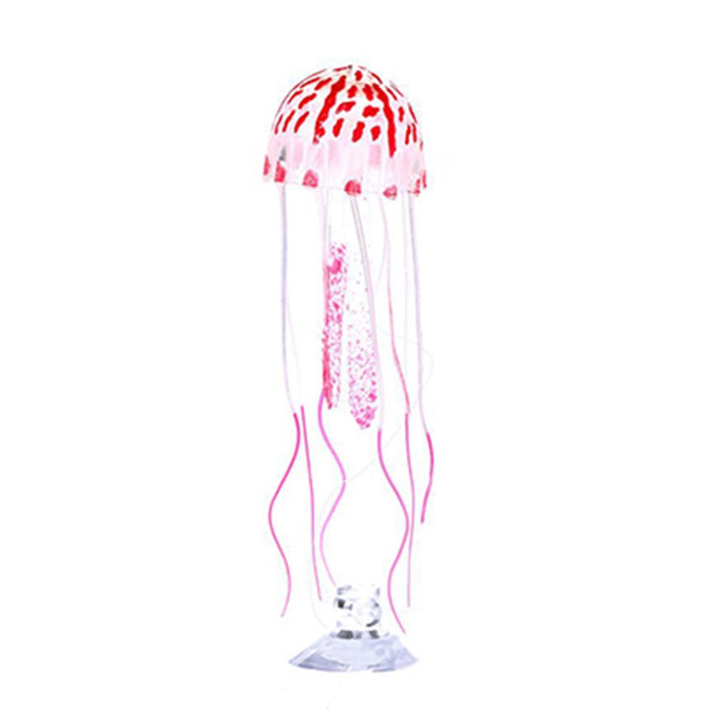 Fish tank landscaping simulation jellyfish decoration silicone transparent fluorescent jellyfish