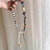 Strip Wood Bead Necklace Clavicle Chain Bohemian Choker Patchwork Cloth Chain Necklace  Girls