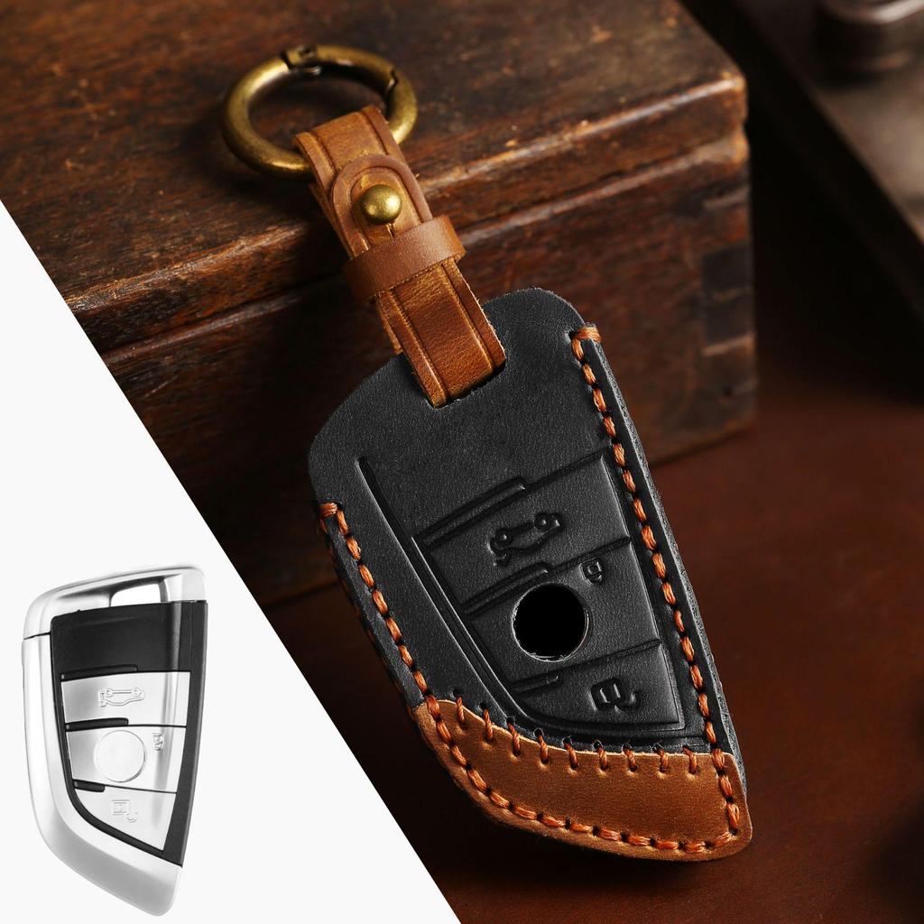 Handmade Car Key Case for BMW 5 Series, 7 Series, X1, X3, 525li