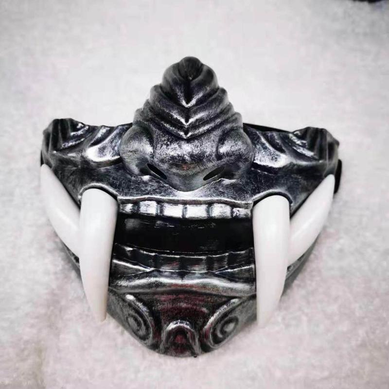 Half Face Protective Masks Prajna Demon Mask for Paintball CS Game Cosplay