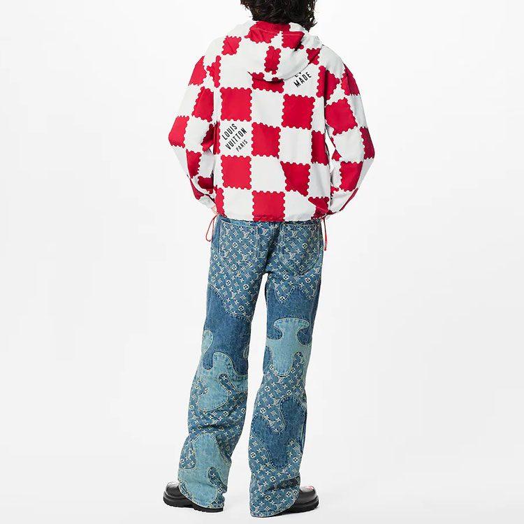 Louis Vuitton Jacket Men's Red White 1A9GPP