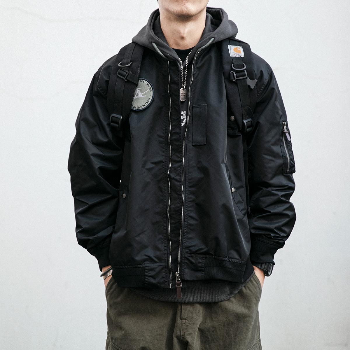 

Мужская ретро-куртка летчика MA-1: Американская повседневная бейсбольная рабочая одежда для осени и весны XXL