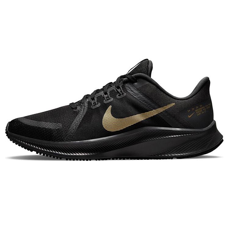 

new Nike Quest 4 Black Metallic Gold 44