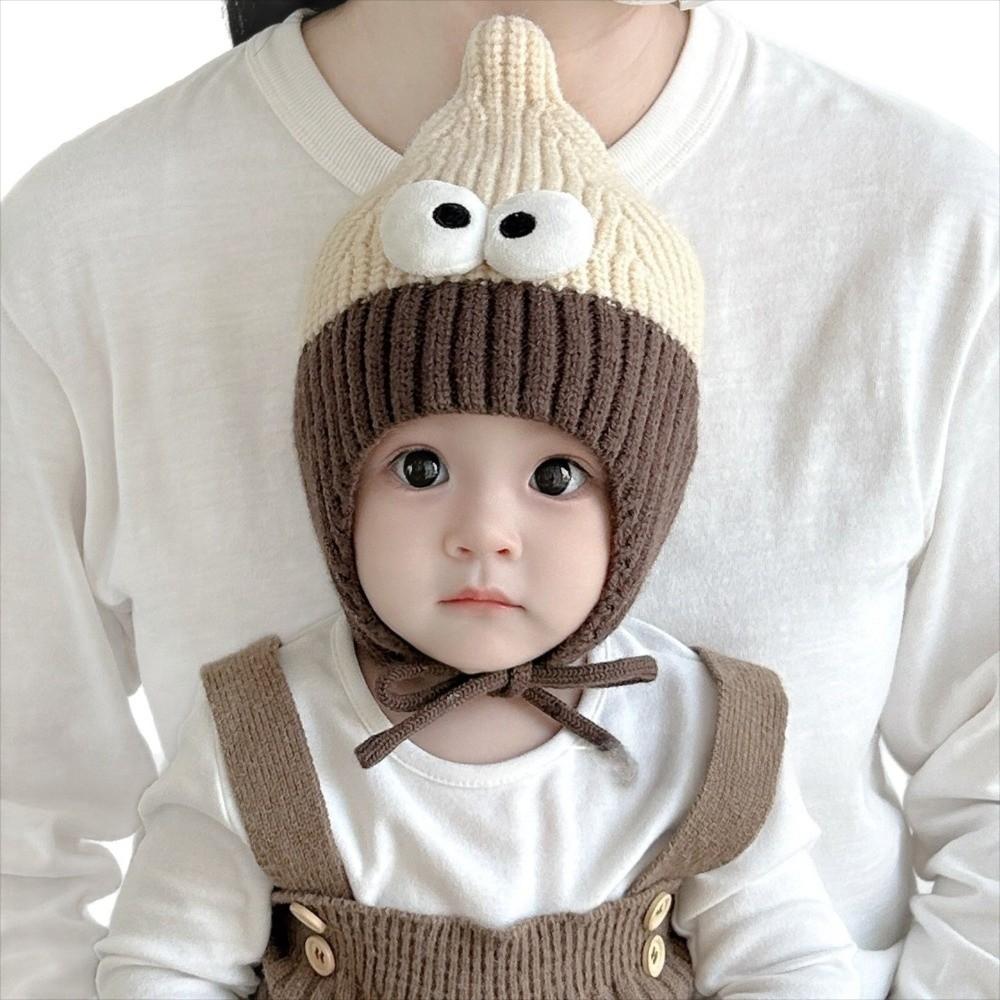 with Flaps Kids Knitted Hat Warm Baby Beanie Cute Winter Beanie  for Baby