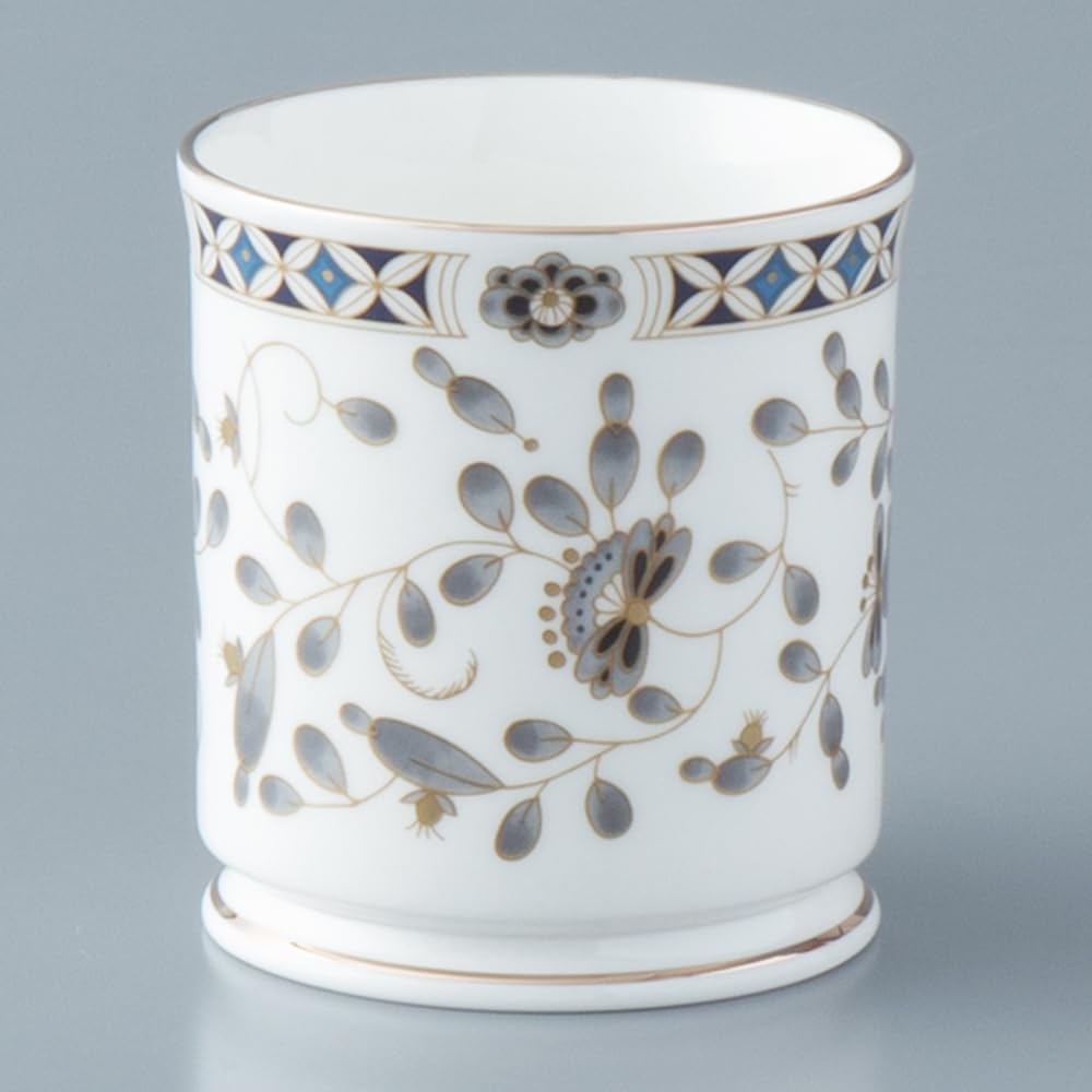 NARUMI Mug Black Milano 330cc Black Floral Pattern Plum Blossom Chintz Style Day Present Made In Japan Gift Box Included Mother's 52443-2530