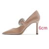 Fashion Patent Leather High Heels Mary Janes Woman Spring Elegant Square Toe Women's Pumps Red Office Ladies Shoes