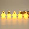 Halloween Ghost LED Light Hanging Ornament Ghost Lamp Pendant Home Table Decoration For Halloween Party Trick Or Treat Supplies