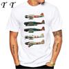 North American P-51 Mustang World War II Fighter Aircraft Print T-Shirt New Men Short Sleeve Vintage Casual Top Hip Hop Boy Tees