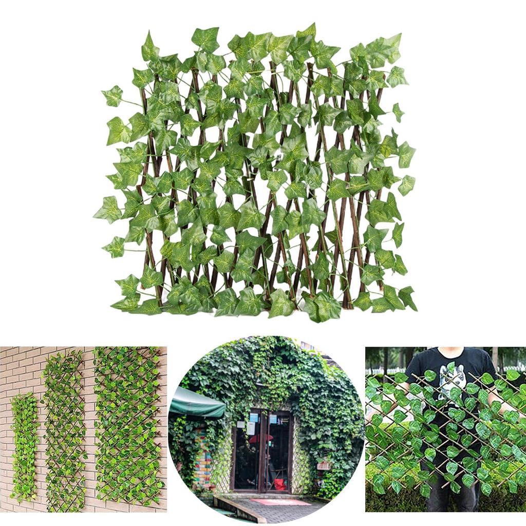 Retractable Garden Fence Privacy Screen Garden Backyard Decor Ornament