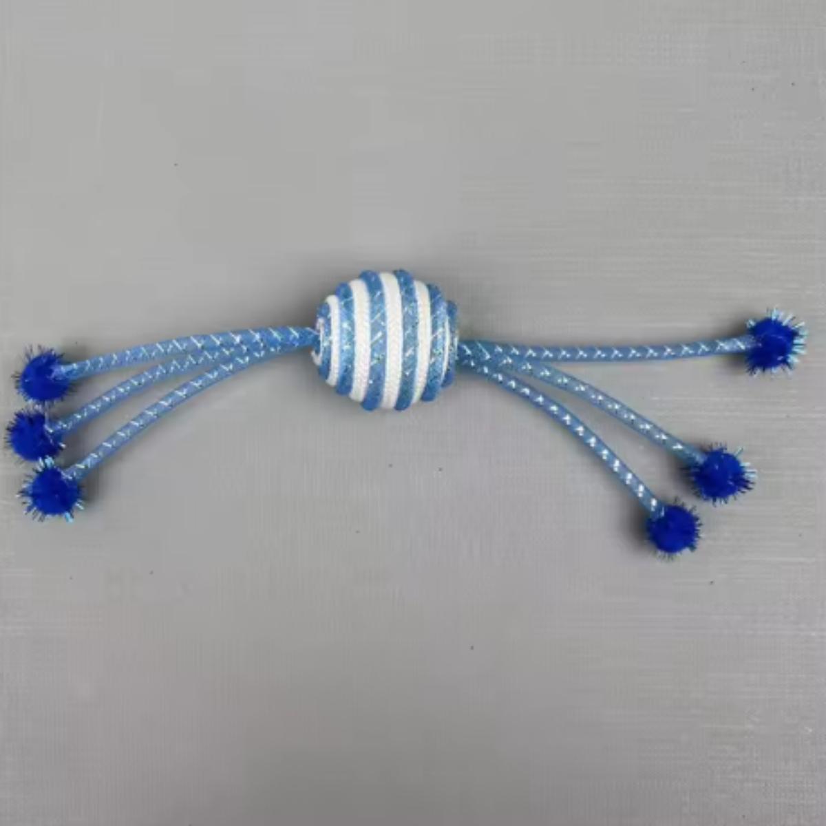 

Cat Toy for Cats Network Tube Wrapping Rope Ball Kitten Self Hi Toy Playing Six Claw Ball Cat Toys Interactive