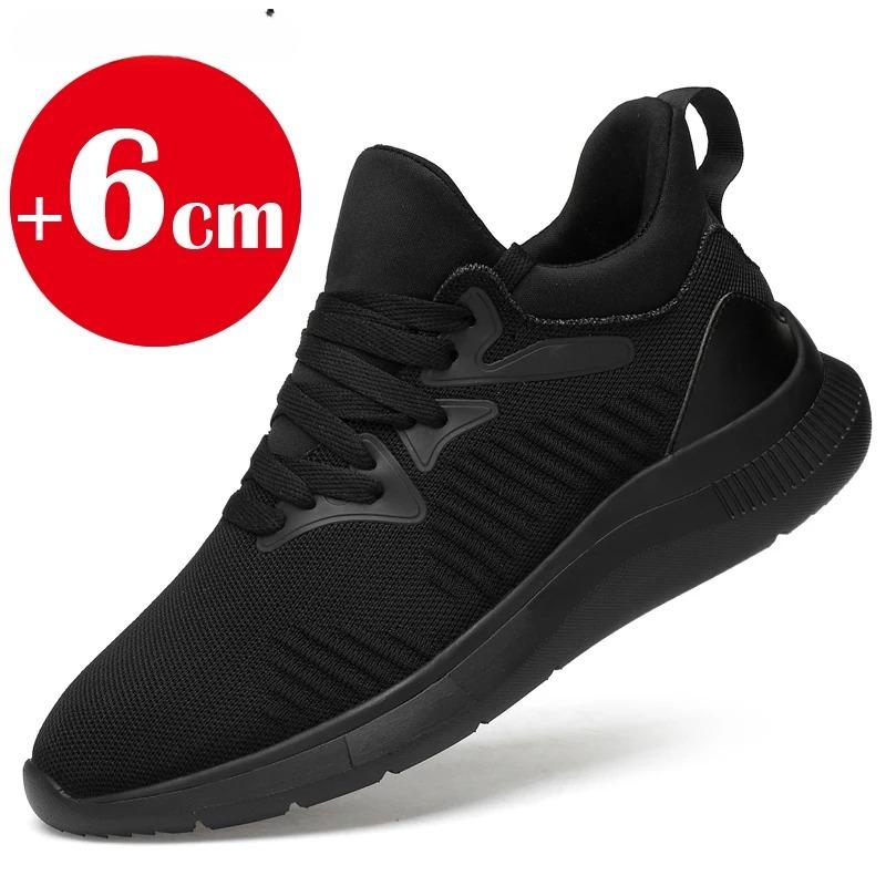 

Men Sneaker New Breathable Casual Shoes Soft Sole Comfort Running Shoes 6\8cm Height Increasing Sports Shoe Training Tenis Shoes 37