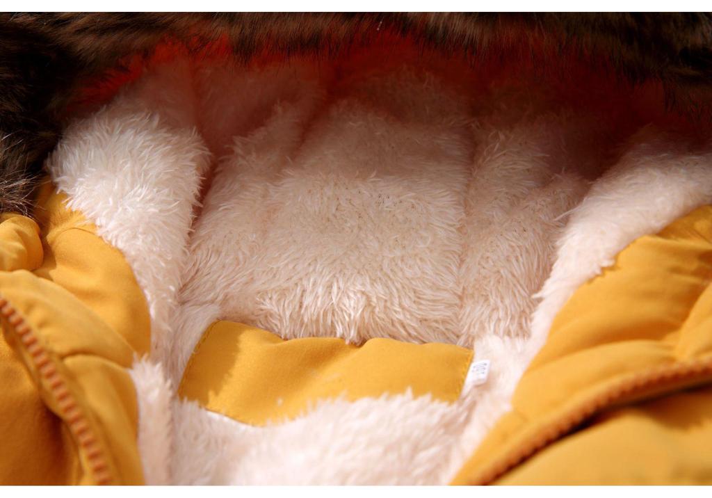 2022 Winter Jungen Kapuzenjacke aus Baumwolle mit Samt, Dick & Warm Kinder Mode Mantel