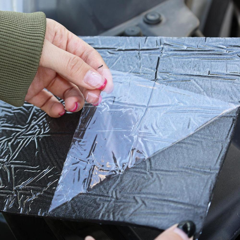 Car Sound Deadener Mat Butyl Rubber Noise Insulation Audio Damping Sheet Heat Shield Vibration Proof Sticker Auto Hood Door Roof
