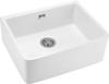 Ceramic Single Bowl Sink Farmhouse White Steel Zcb 610K