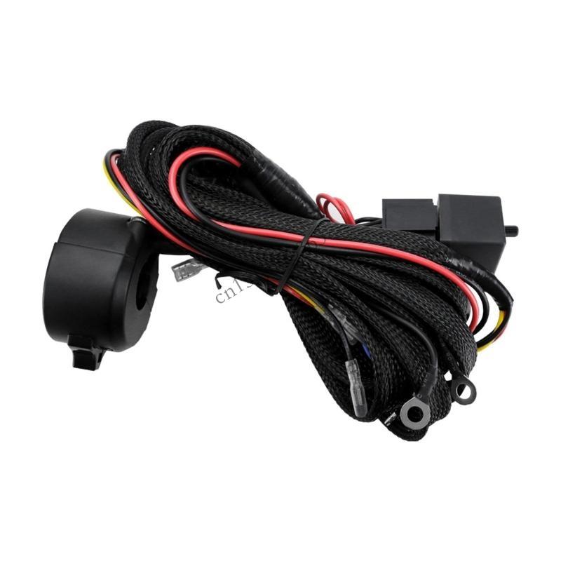 090E Easy Install Motorcycle Light & Horn Set with High Visibility LED Simple Use for Night Ridings & Road Adventures