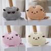 Entzückende Cartoon Katze Plüschpuppe Niedliches Kätzchen Spielzeug Rucksackanhänger PP Baumwolle Stofftier