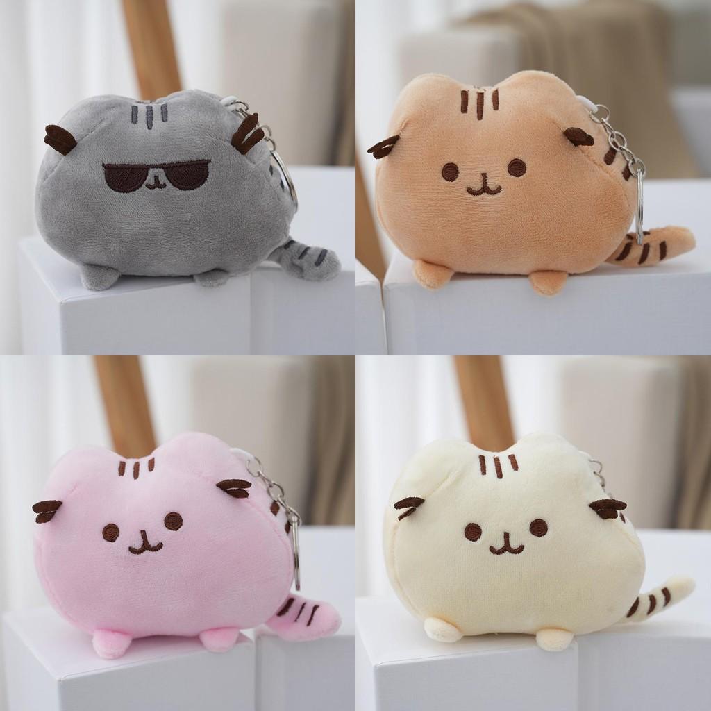 Entzückende Cartoon Katze Plüschpuppe Niedliches Kätzchen Spielzeug Rucksackanhänger PP Baumwolle Stofftier