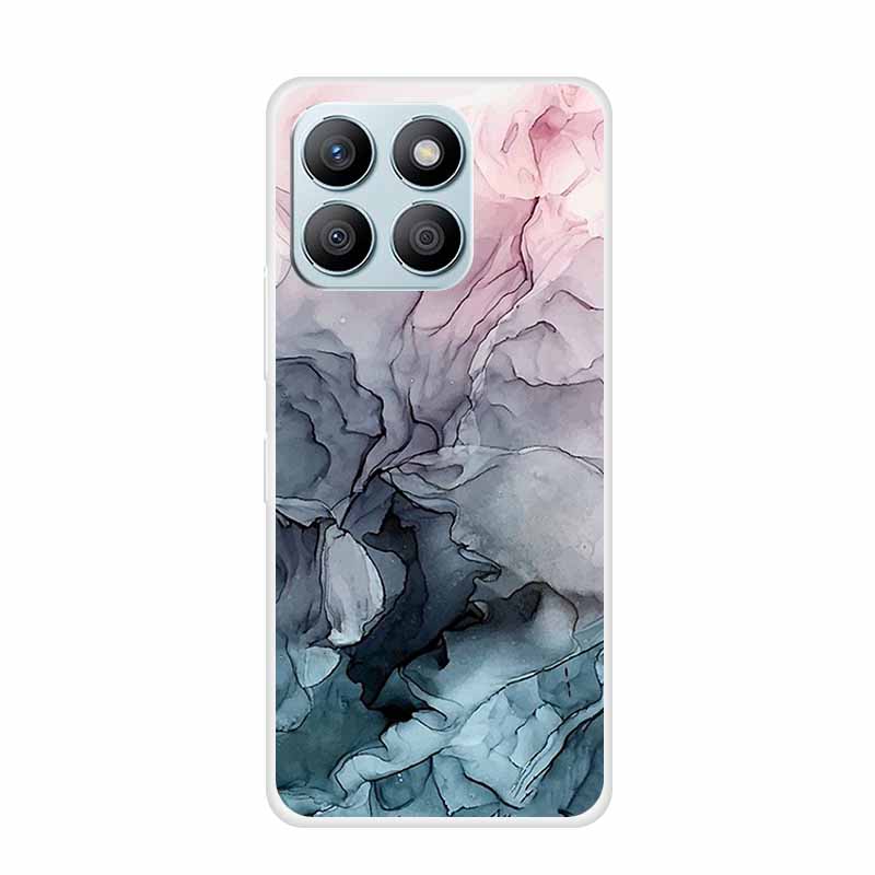 For Honor X8C X8B Phone Case For Huawei Honor X 8 C B X8 8C 8B Soft Silicone TPU Transparent Funda Clear Marble Patterns Cover