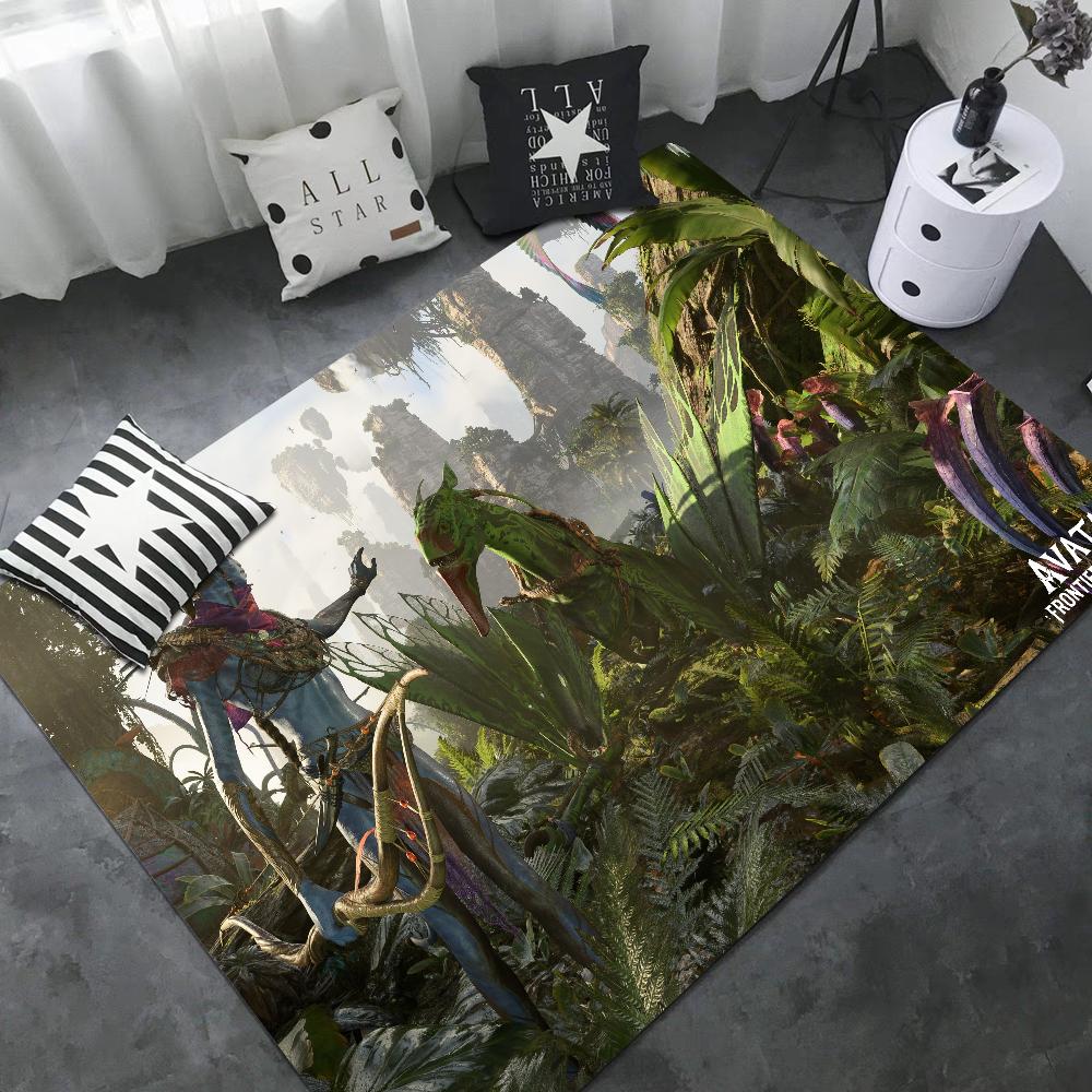 Avatar Game Frontiers Of Pandora Tappetini per Pavimento Lavabili Antiscivolo Tappeto per Area Salotto Divano Sedie Tappetino Ingresso Cucina Tappeto