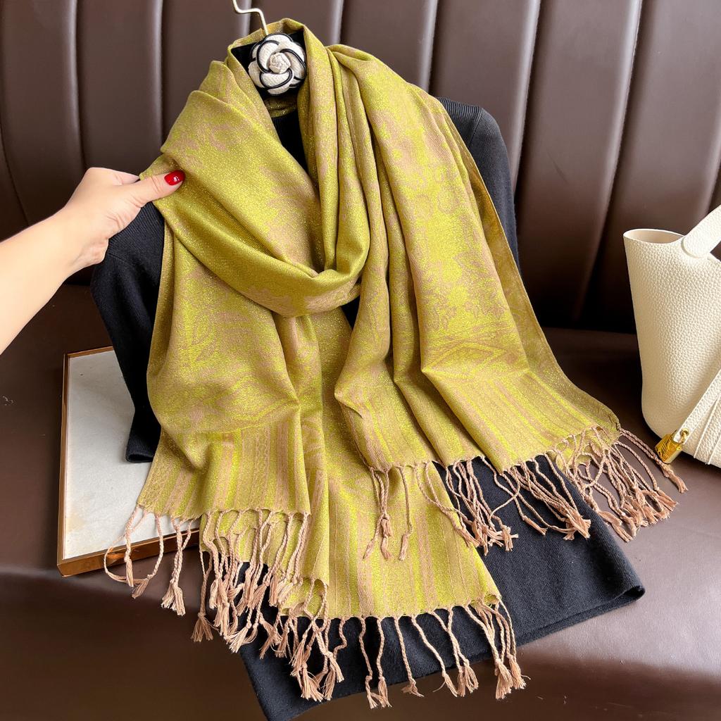 Luxury Brand Autumn Cashmere Pashmina Shawl Lady Wrap Warm Winter Scarves Design Print Female Foulard Hijab Stoles Scarf