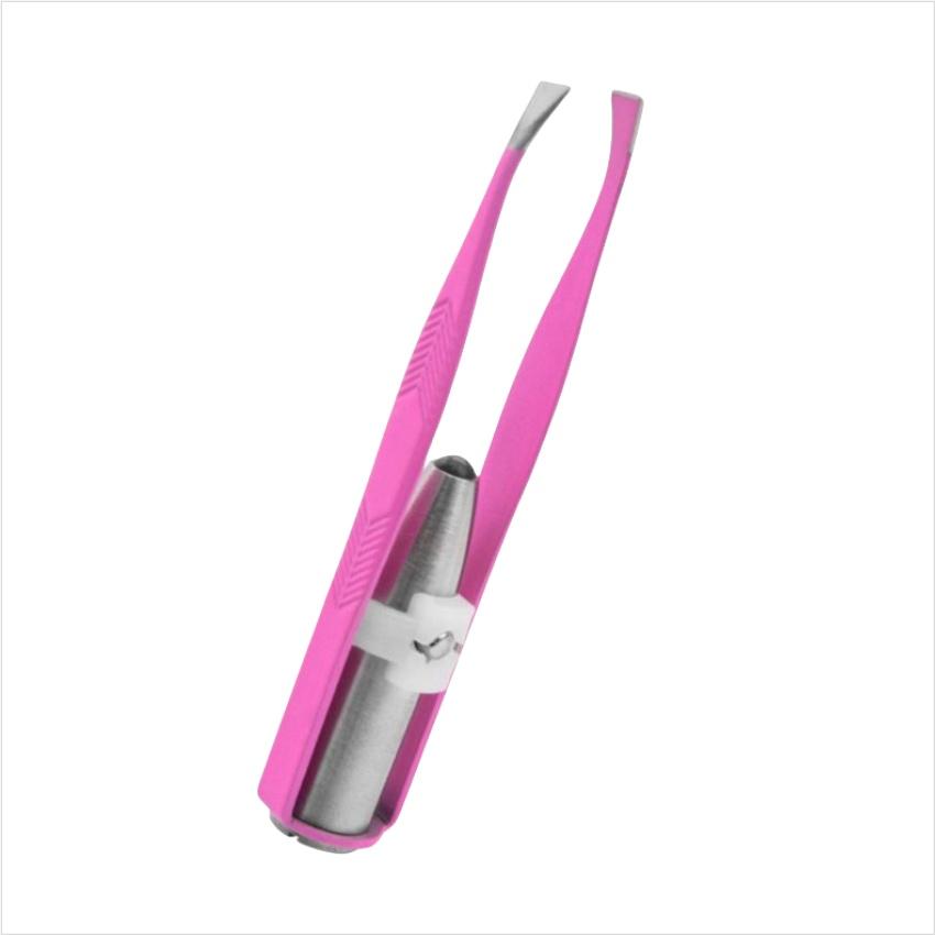 Eyebrow Tweezer with LED Light Smart Design Precision Eyelash Hair Remove Clip Stainless Steel Tweezers Portable Makeup Tools