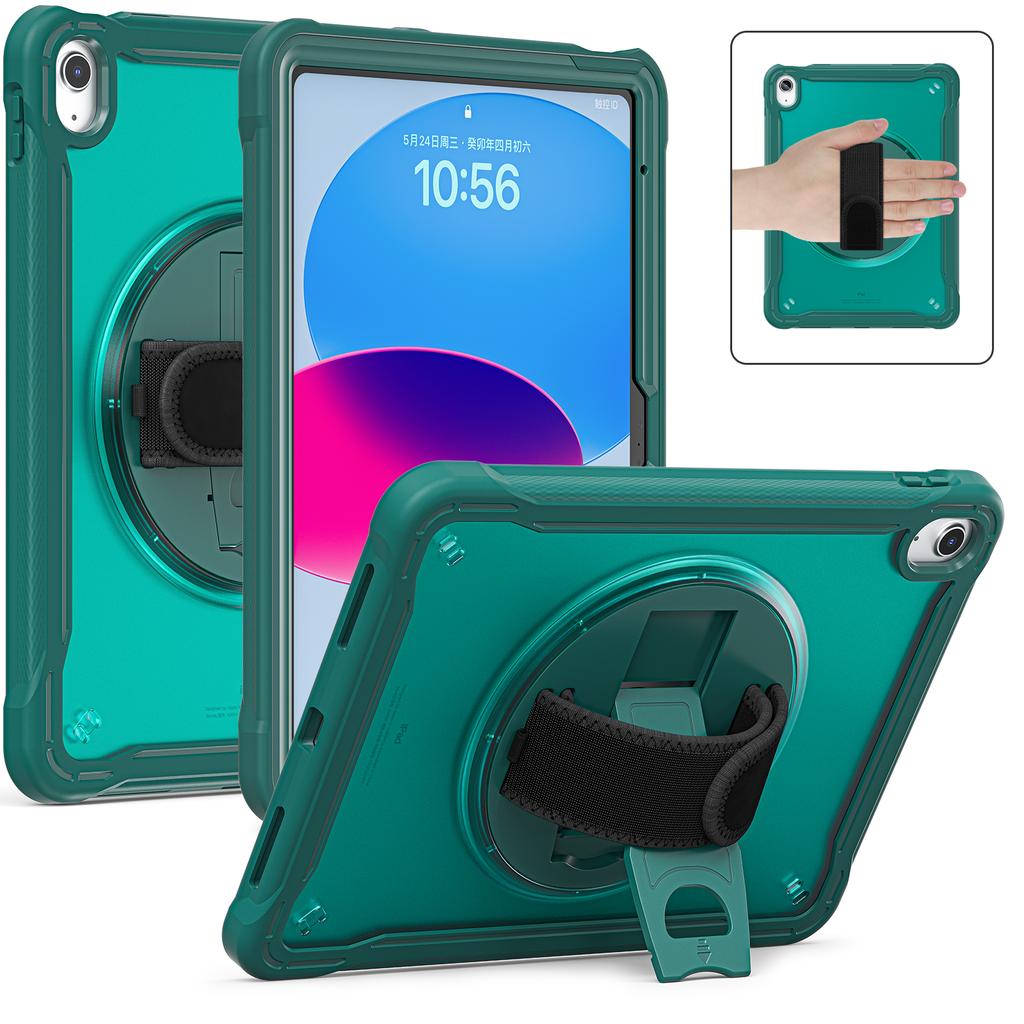Funda Case for IPad Air11 Pro11 iPad 10th Gen A16 A19 Pro12.9 IPad 10.2 9.7 5th 6th Gen Mini 6 Rotating Handle Stand Cover Coque