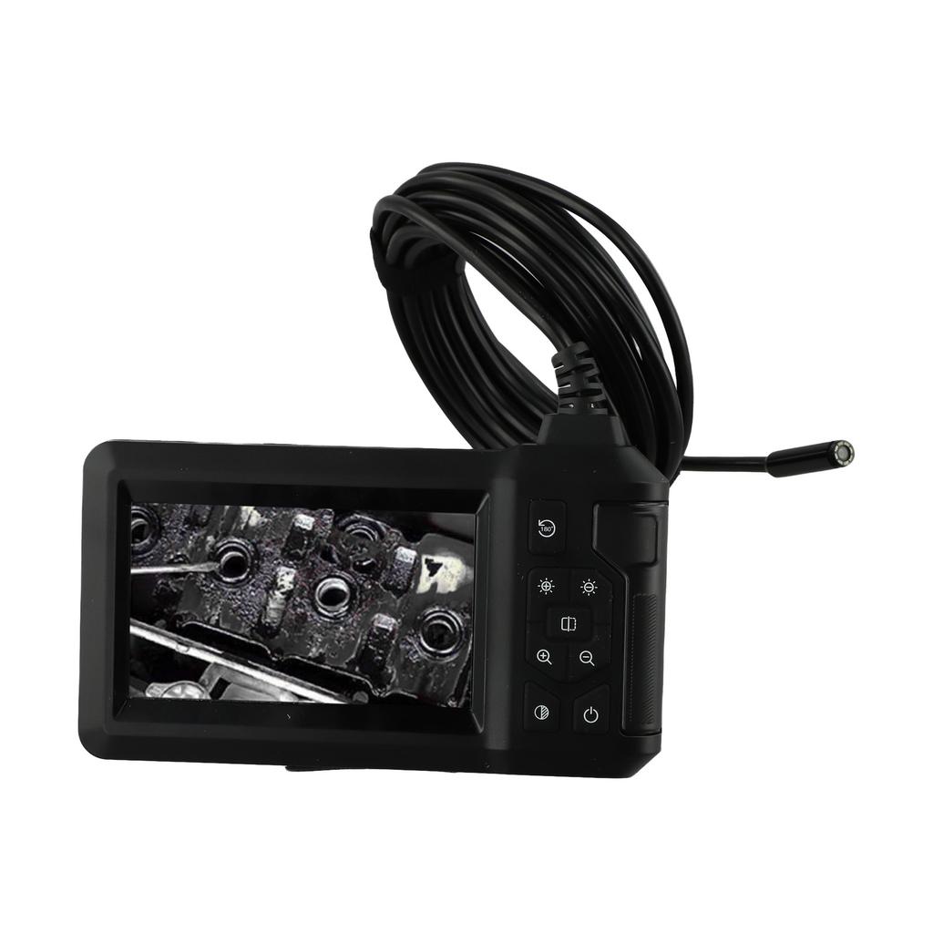 Compact 1080P Inspection Camera with 4 3 Inch HD Screen and Flexible 8mm Lens for Detailed Views In Tight Spaces