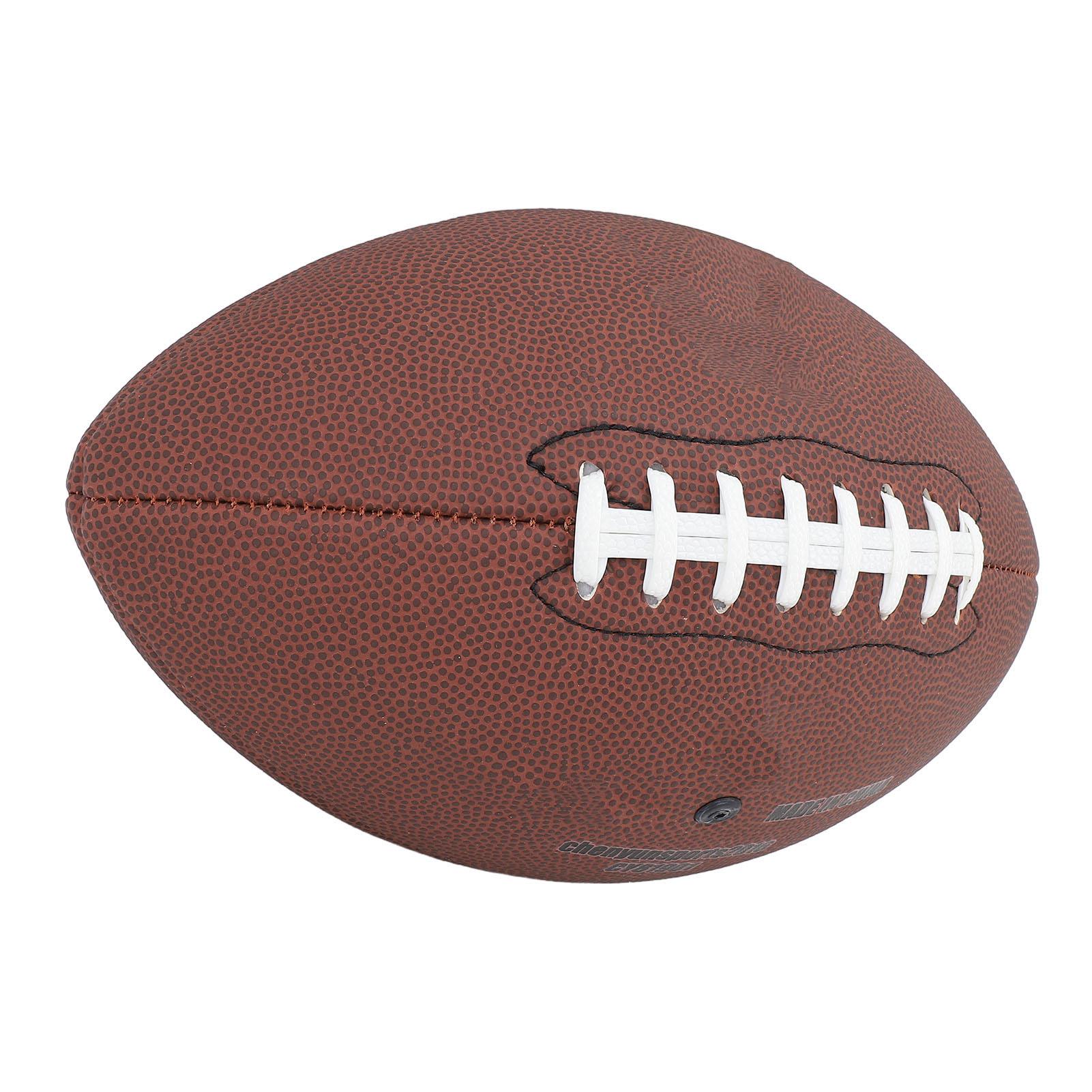 

Size 9 Football PU Sports Football Abrasion Impact Resistant Training Football Outdoor Match Practice Football for Kids коричневый