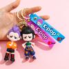 KPOP Demon Hunters Keychain, Tiger Character PVC Figure Keychain, Cute Harajuku Style Key Ring for Kids & Fans Halloween