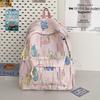 Schoolbag Girl's High Value Ins Wind High Capacity Junior High School Students Simple and Lovely Campus Backpack.