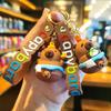 Car Cute Cartoon Capybara PVC Doll Pendant Keychain Bag Ornaments Decoration Keychain Exquisite Animal Shape Crafts