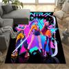 Huntrx: Neon Heroes Carpet Perfect for Dormitory Bedrooms Kitchen Balcony Anti-slip Rug Anime Office Decor Birthday/Christmas Gift